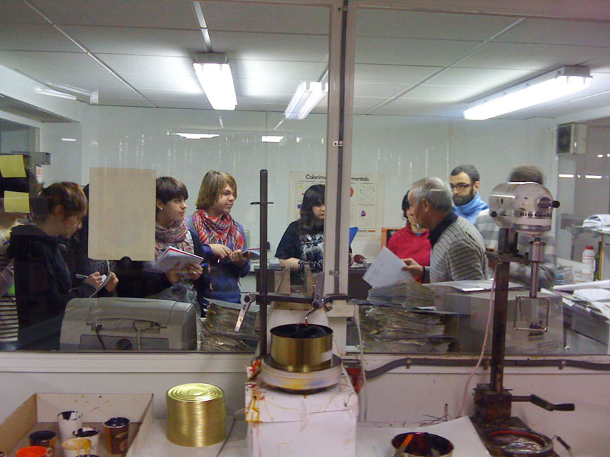 Visita a la la imprenta ARGRAF