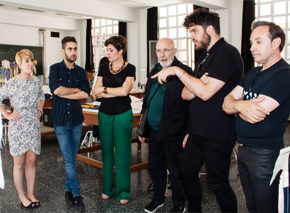 Estudiantes de moda en la VEJER WEEKEND FASHION 14.