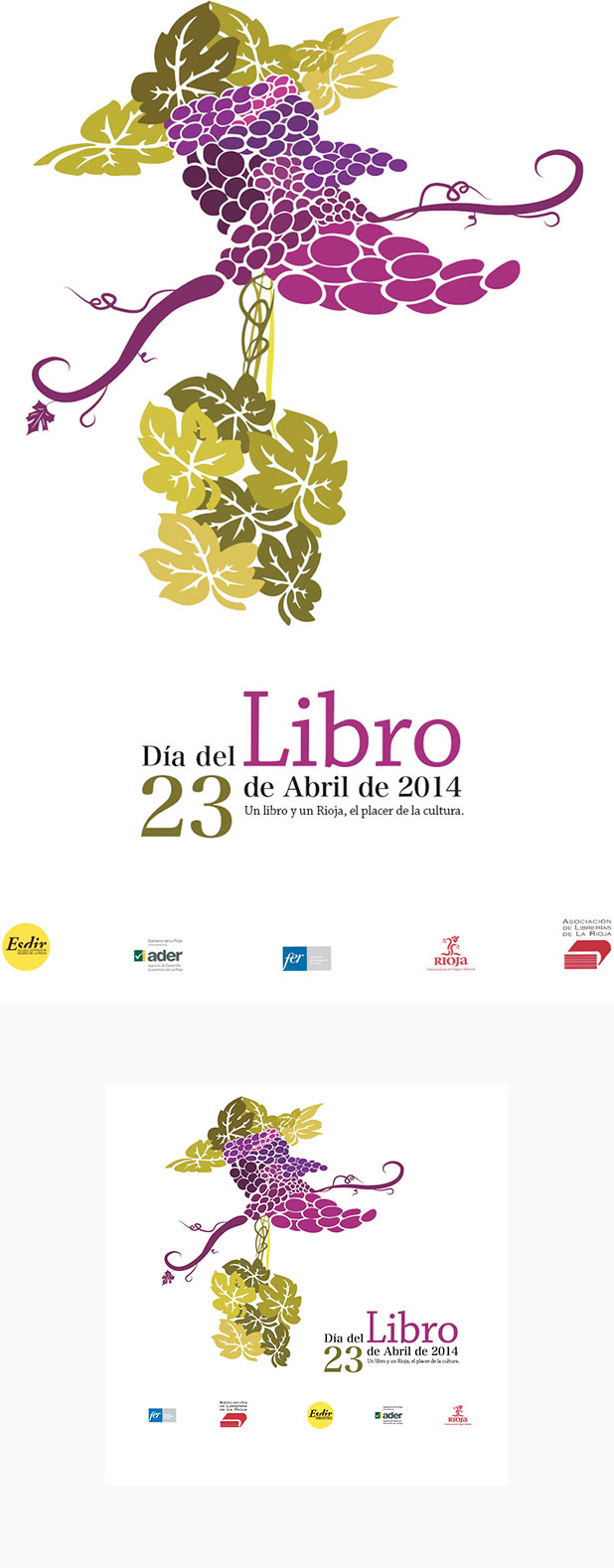 Ainhoa Ruiz, alumna de 2º de Diseño Gráfico, ganadora del concurso para el cartel-etiqueta del Día del Libro