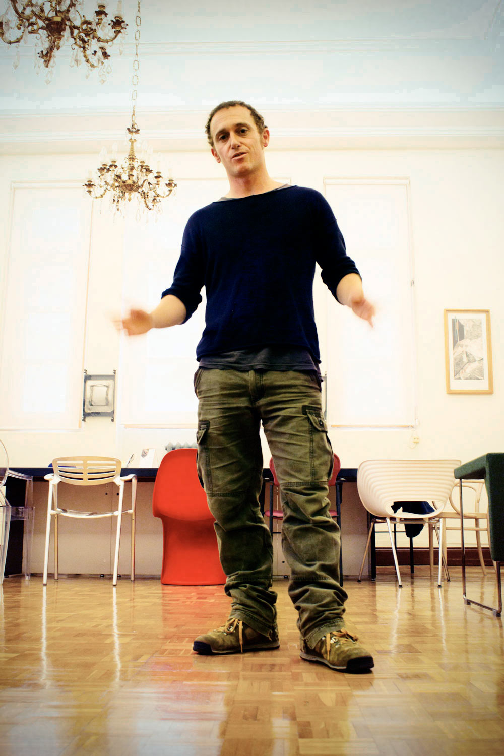 Visita del artista Borja González