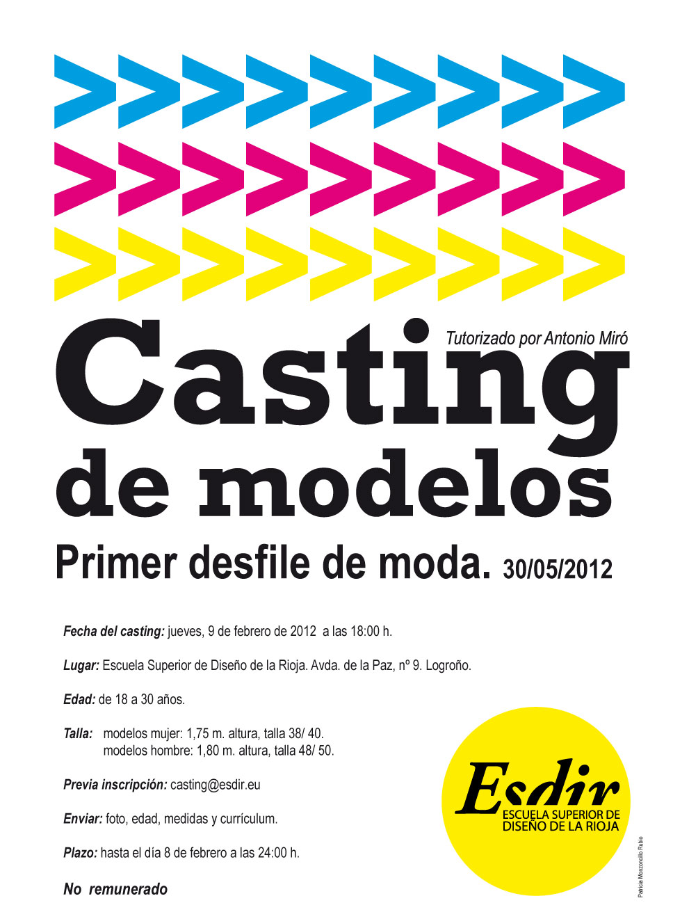 Casting de modelos.