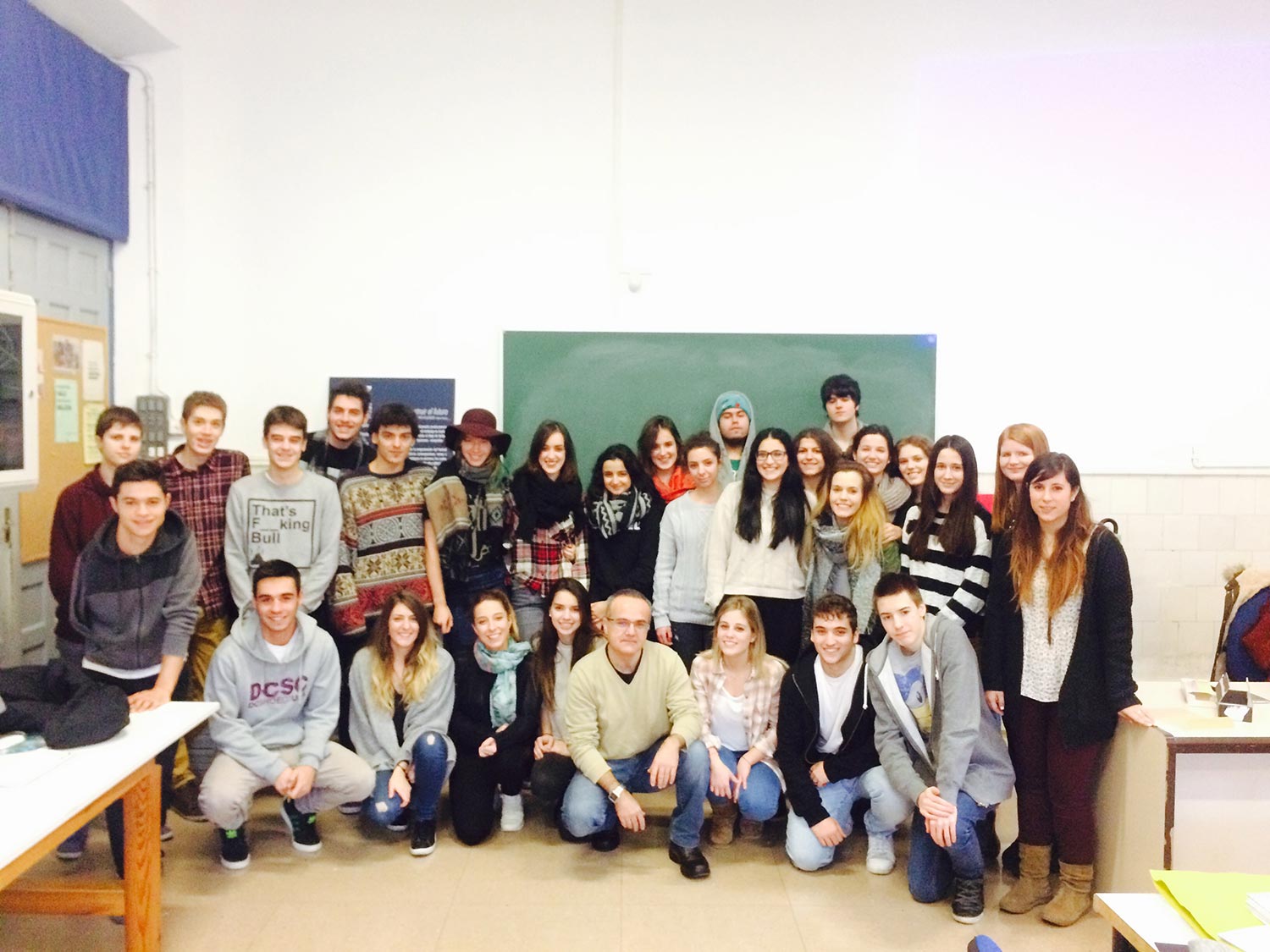 Charla de la ex alumna Marta del Pozo en primero de Gráfico