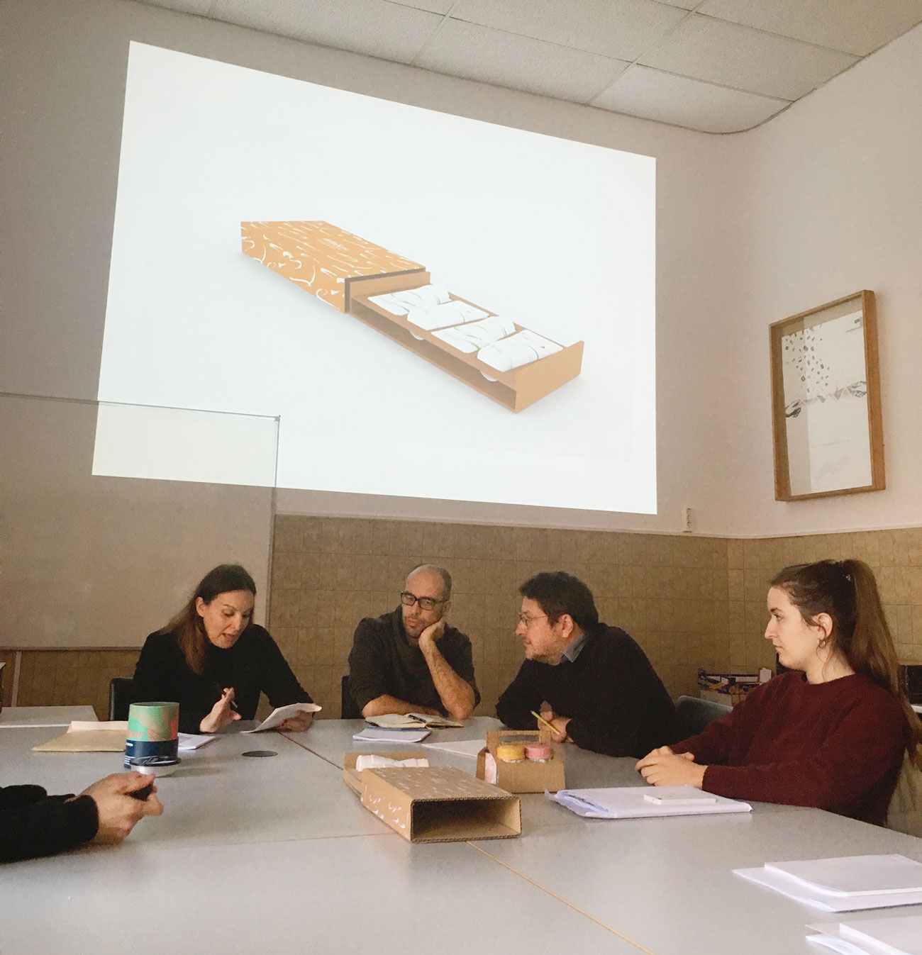 Albert Martínez López-Amor, Víctor Palau y Ana Gea en el Máster de Packaging