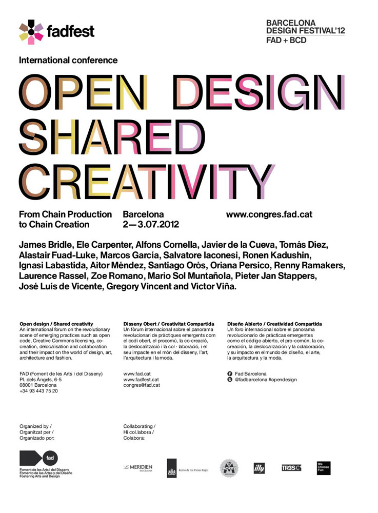 Congreso Internacional Open Design / Shared Creativity
