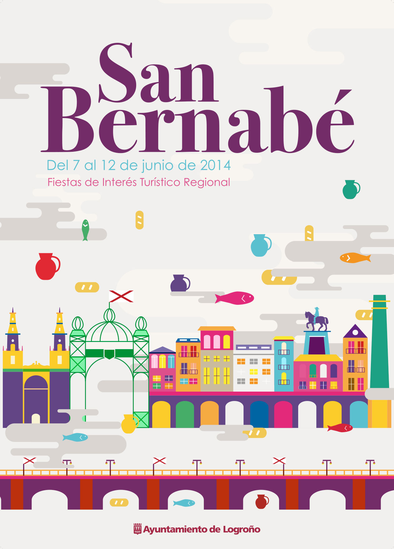Álvaro Jaimes, alumno de 3º de Diseño Gráfico, autor del cartel de San Bernabé 2014