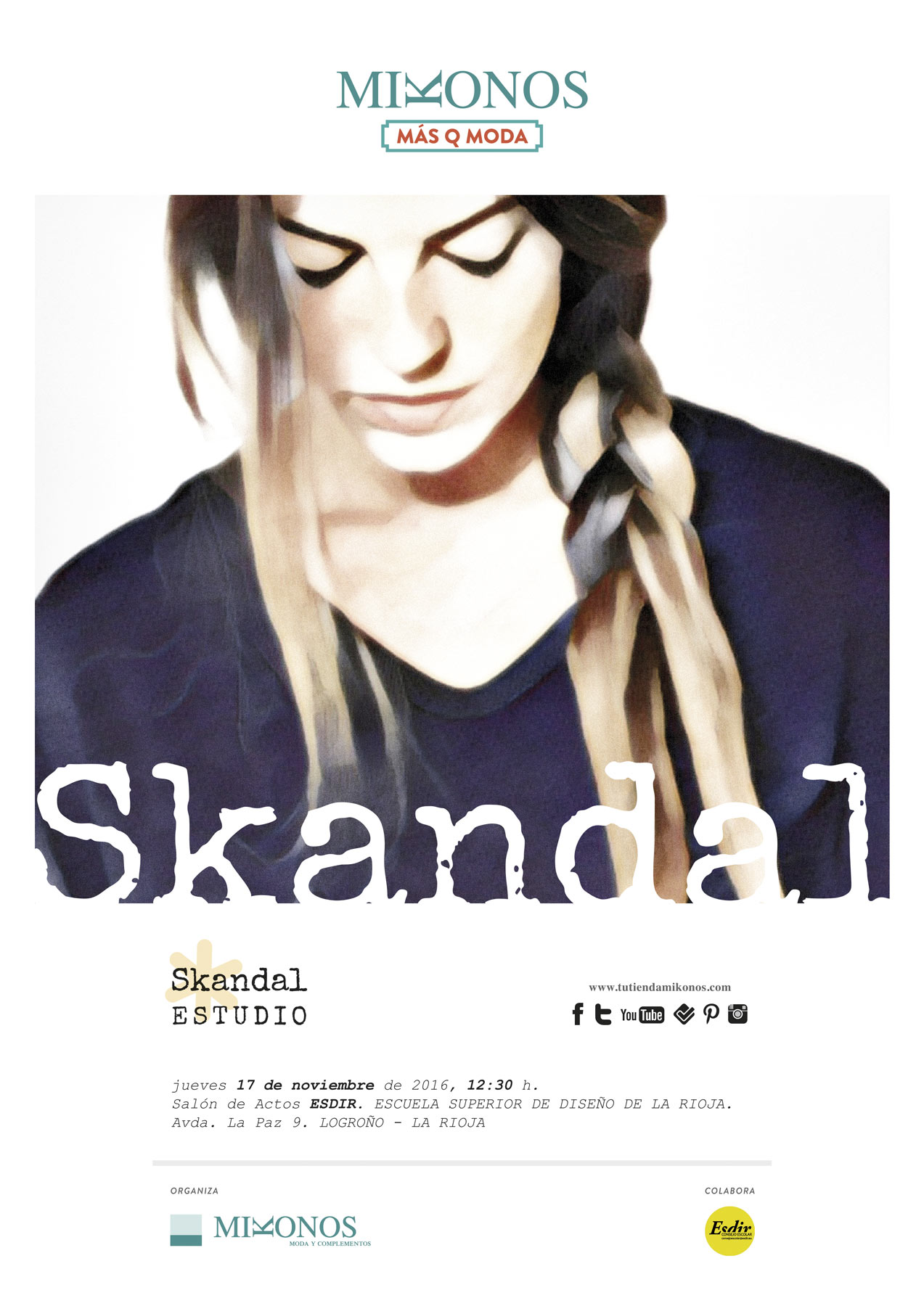 El jueves 17 conferencia de Skandal Studio