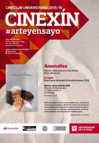 "Anomalisa", Cineclub Cinexín. Filmoteca Rafael Azcona