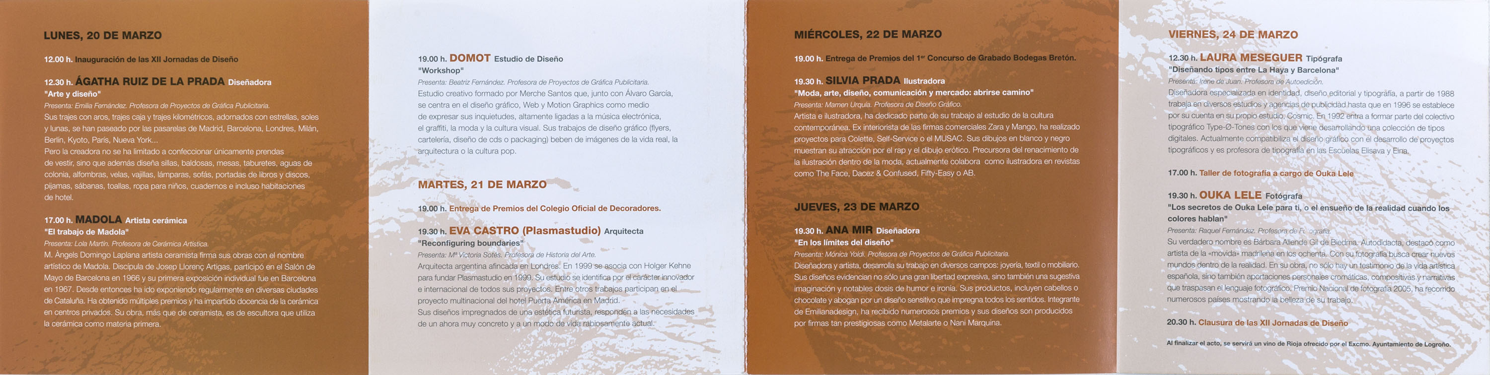 12 Jornadas de Diseño en la Escuela de Diseño de la Rioja