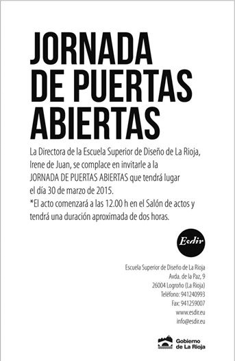 Jornada de Puertas Abiertas 2015
