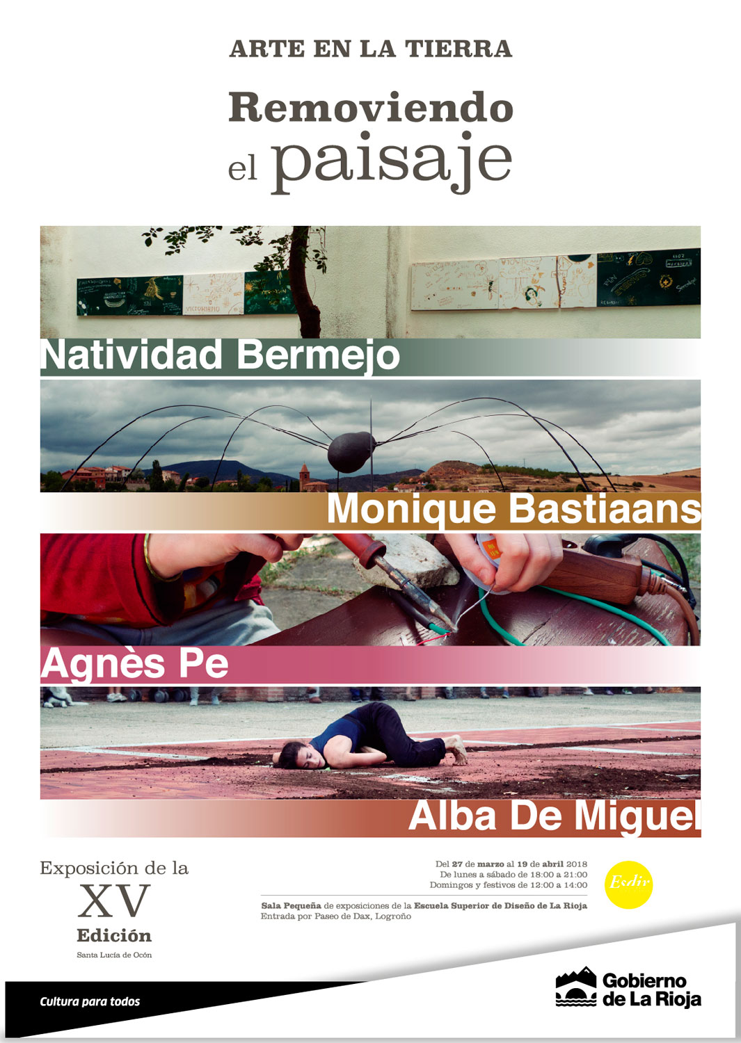 Exposición de la  XV edición de ‘Arte en la Tierra‘ en la Esdir