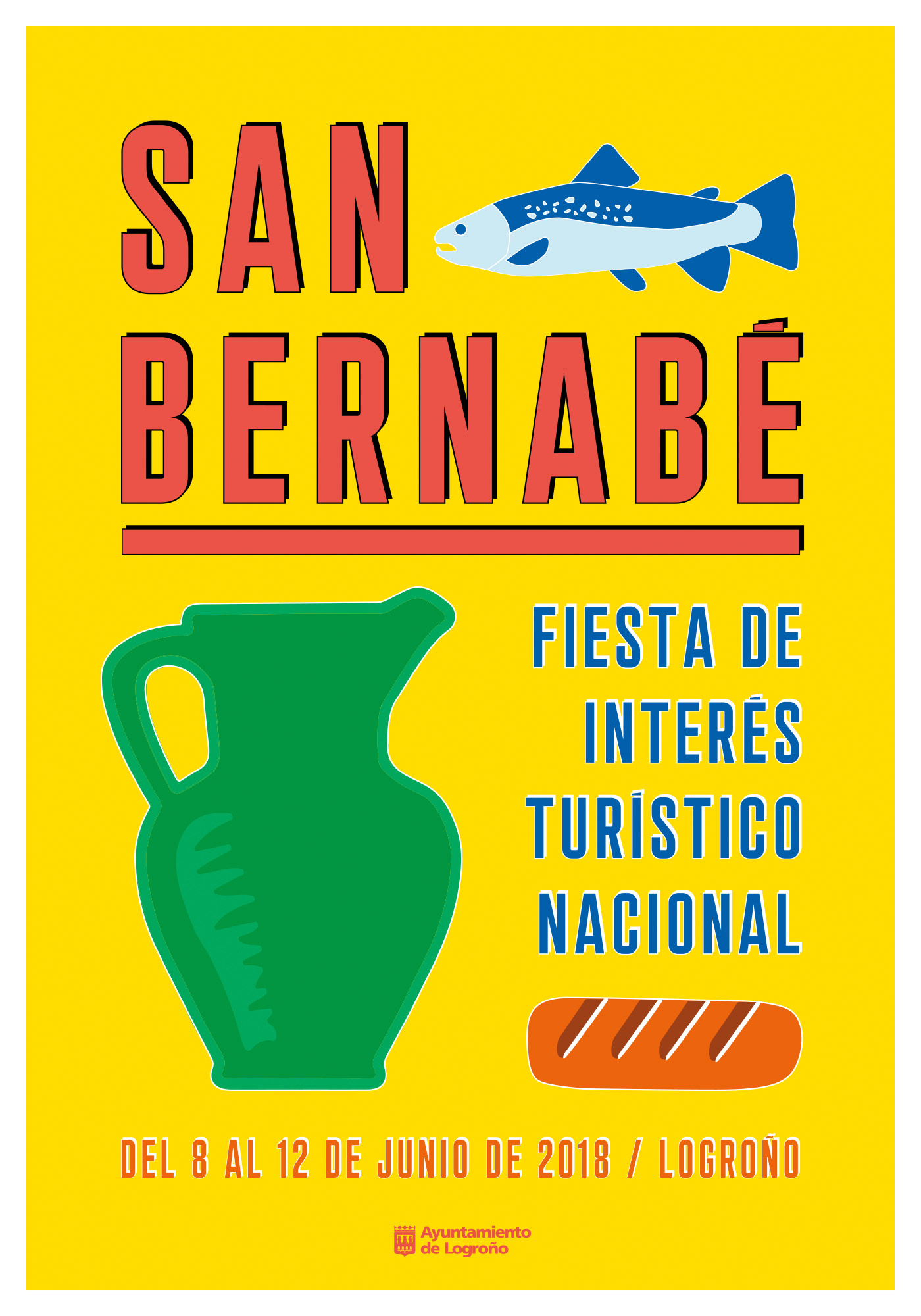 Elena Andráiz, alumna de 3º de Diseño Gráfico, autora del cartel de San Bernabé