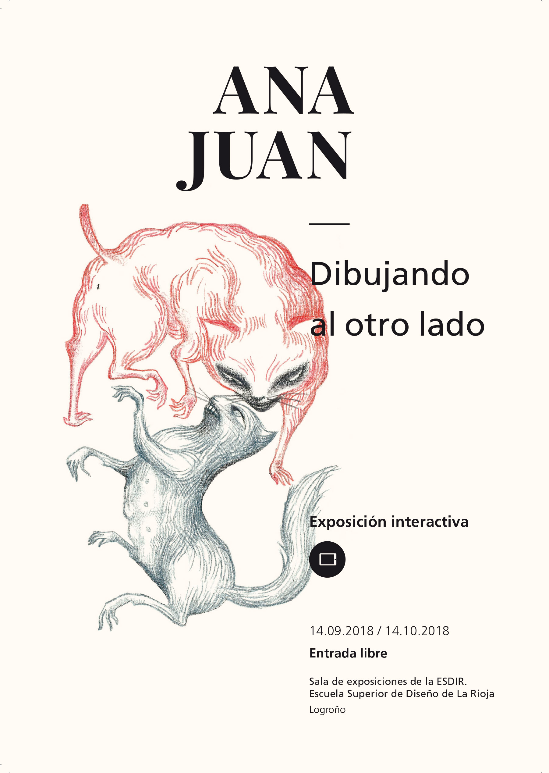 "Dibujando al otro lado", exposición interactiva de Ana Juan en la Esdir.
