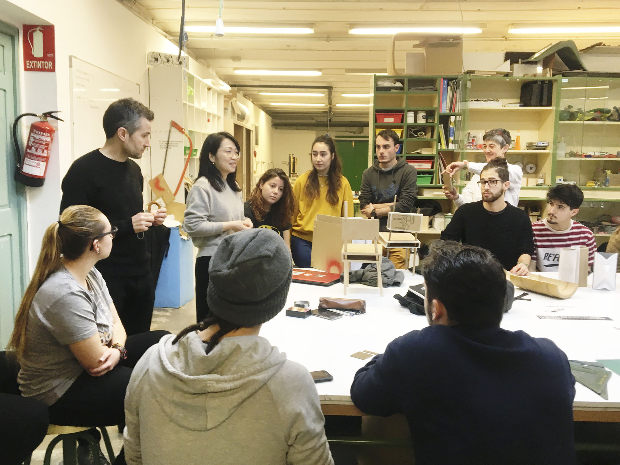 Visita Zhang Li y finalización del taller Open Design