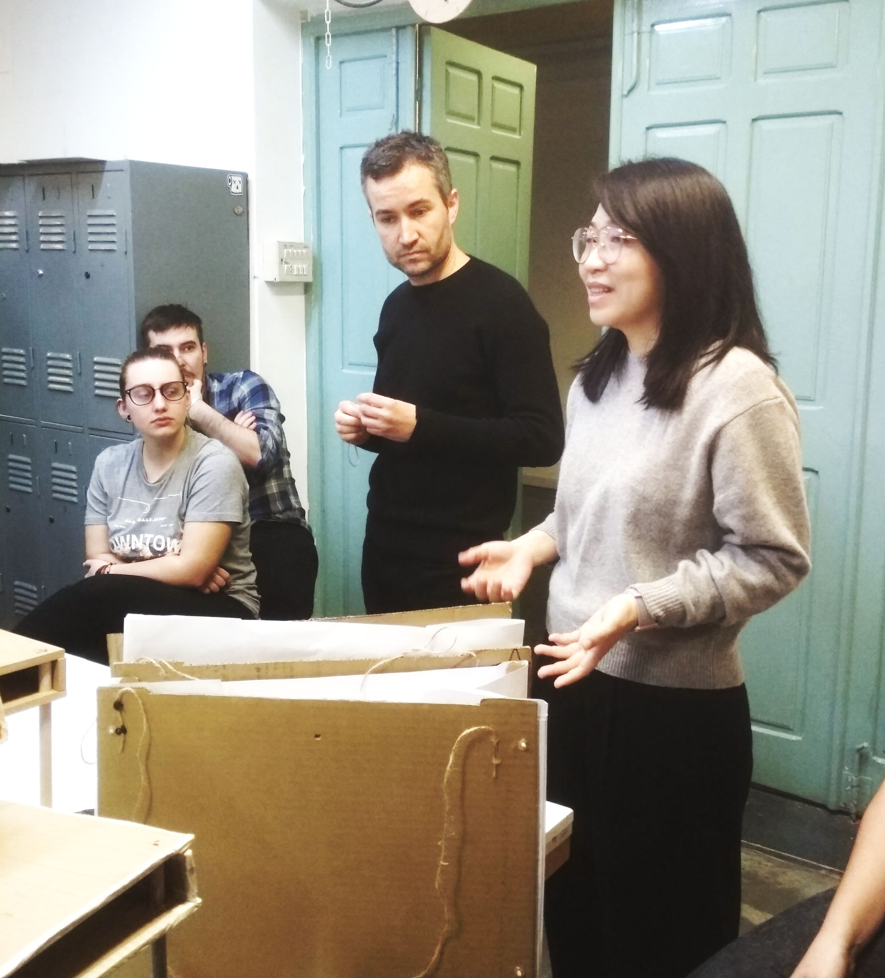 Visita Zhang Li y finalización del taller Open Design