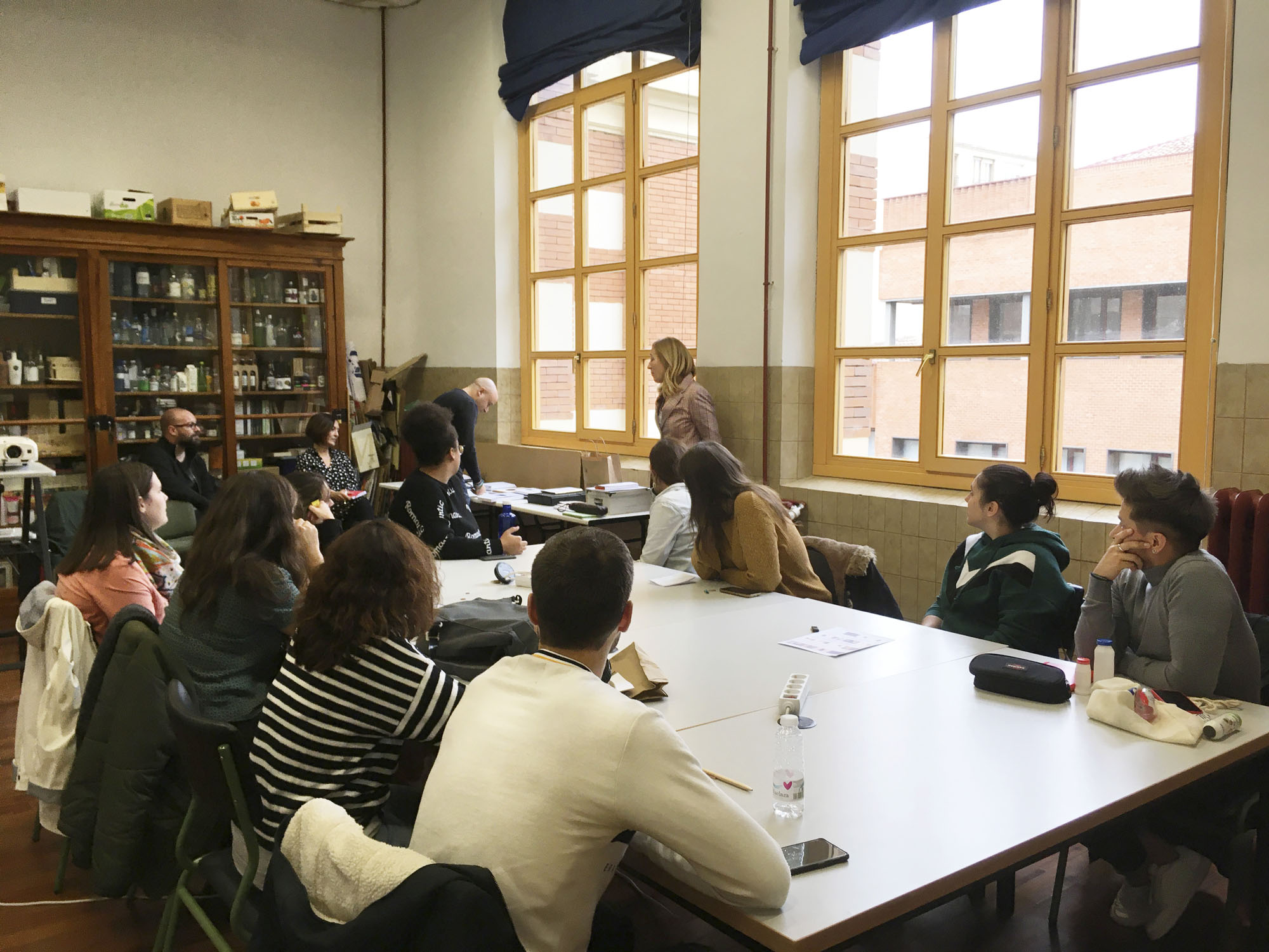 Elena Martínez y Paco Valverde en el Máster de Packaging