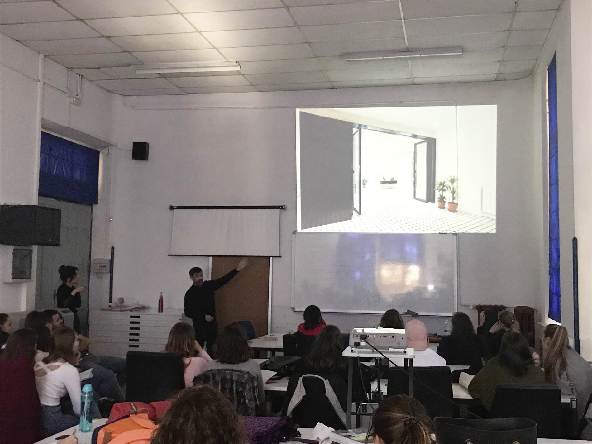 Sesión de Rodar, estudio de arquitectura y diseño, con 3º de Interiores